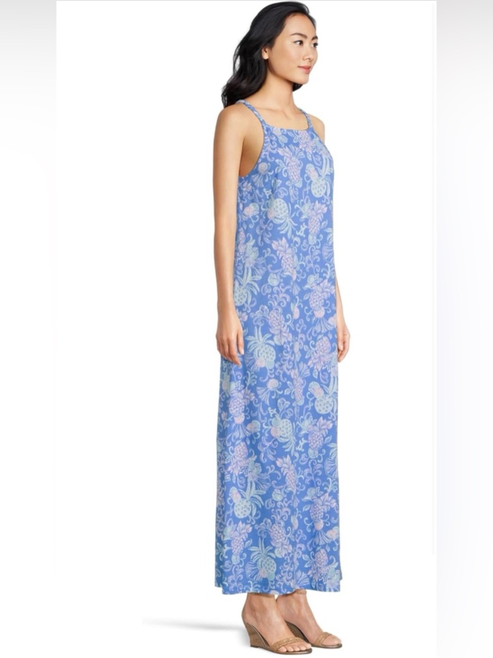 NWT Lilly Pulitzer KYLEIGH MAXI “Sunwashed Blue Sunbathers” MSRP $178 NWT sz XL